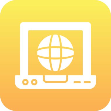 bilgisayar vektör simgesi modern basit