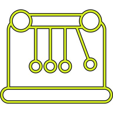 Abaküs. Web simgesi basit illüstrasyon
