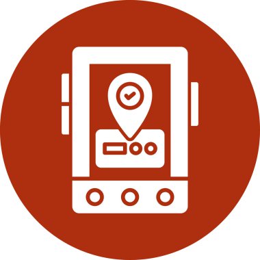 Cep telefonu simgesinin vektör illüstrasyonu