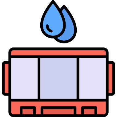 Yakıt. Web simgesi basit illüstrasyon