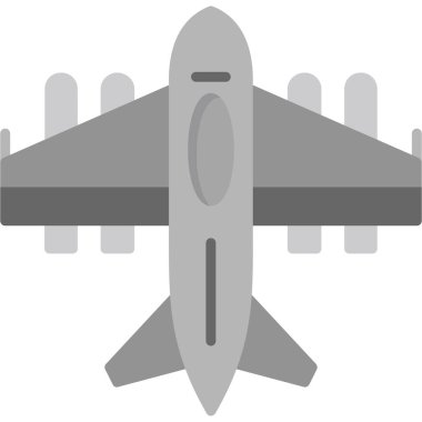 Uçak simgesi. Uçak basit illüstrasyon vektör web simgesi