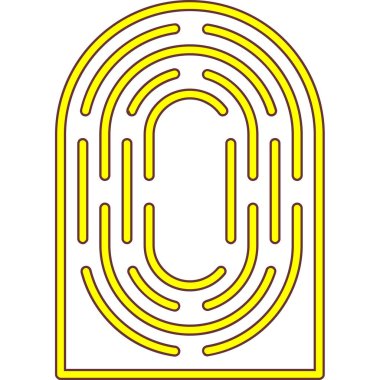 El çekilmiş parmak izi simgesi