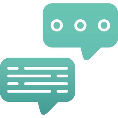 Sohbet balonları. Basit tasarım