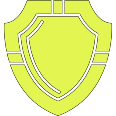 kalkan ikon vektör illüstrasyonu