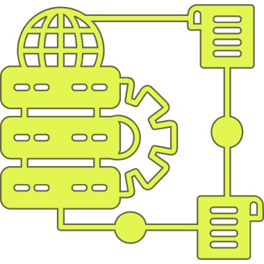 Bir ağın vektör çizimi