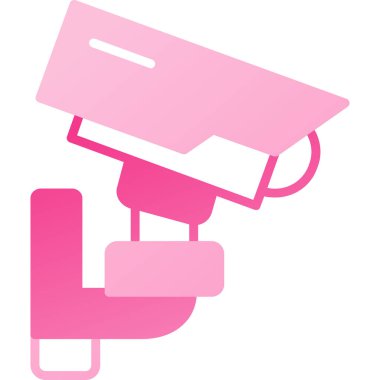 Kapalı devre televizyon. Web simgesi basit illüstrasyon