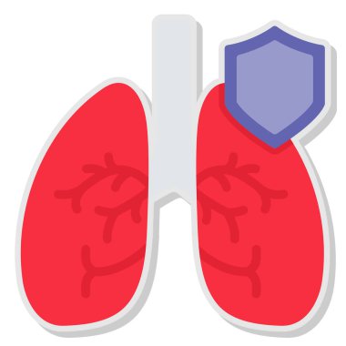 Virüs simgesi, basit vektör illüstrasyonu