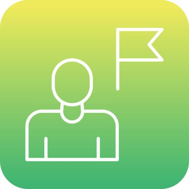 Benzersiz kullanıcı profili vektör simgesi