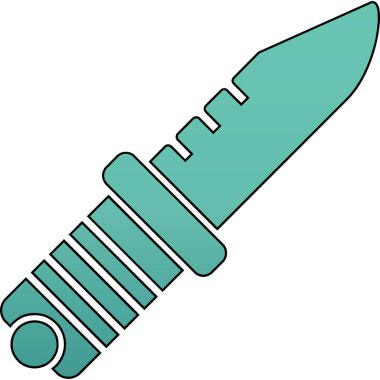 Bıçak simgesi, vektör illüstrasyonu