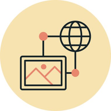 seo modern simgesinin vektör illüstrasyonu