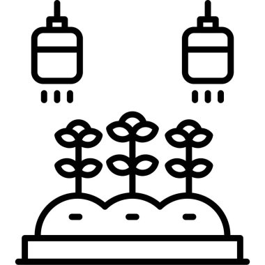 çiçek bahçesi simgesi ana hatlarıyla