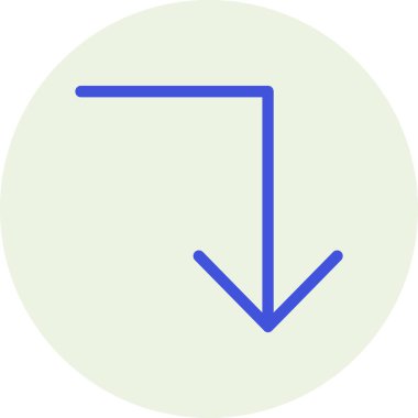 ok aşağı simge vektör illüstrasyonu