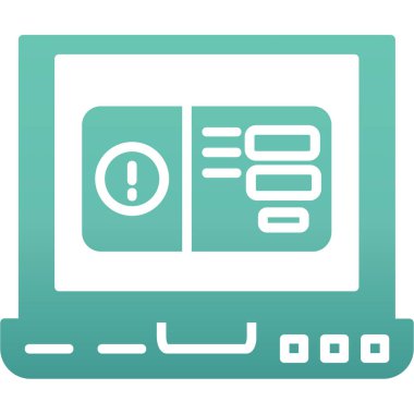 bilgisayar simgesi vektör illüstrasyonu