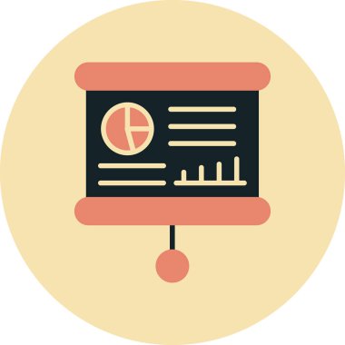 işletme panosu simgesi, vektör illüstrasyonu