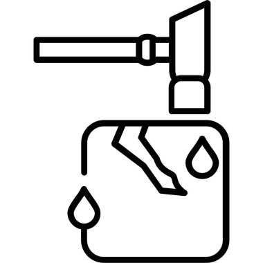 Pompa. Web simgesi basit illüstrasyon