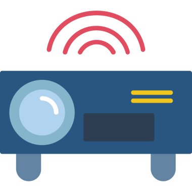 Kablosuz. Web simgesi basit illüstrasyon