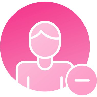 Bir kız simgesinin vektör illüstrasyonu