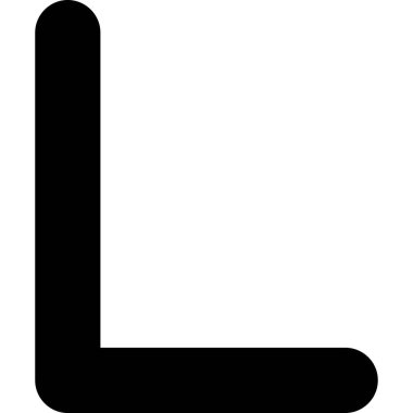 L harfi, vektör illüstrasyonu