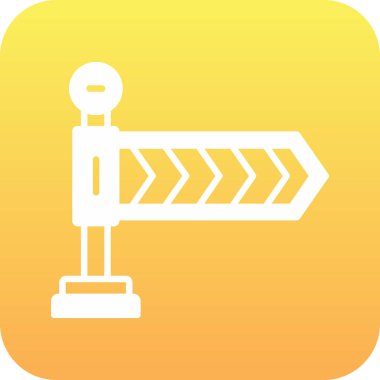 Yol simgesi, vektör illüstrasyonu