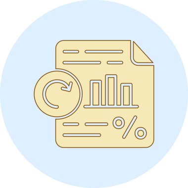 veri analizi vektör çizgisi simgesi, işaret, illüstrasyon