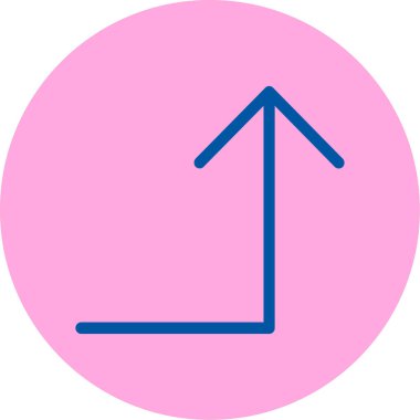 Bir ok simgesinin vektör illüstrasyonu