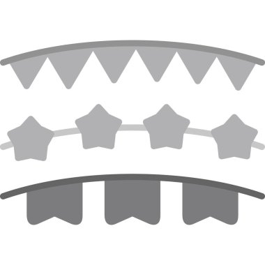 düz simge tasarımı bir çelenk