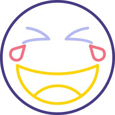 Mutlu yüz. Web simgesi basit tasarım