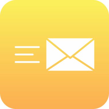 E- posta simgesinin vektör illüstrasyonu