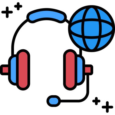 Çizgi film simgesinin vektör çizimi