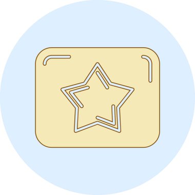 yıldız simgesi vektör illüstrasyonu