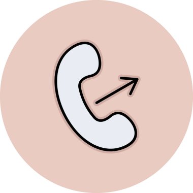 Çağrı. Web simgesi basit illüstrasyon