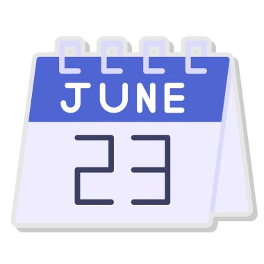 Takvim simgesi tasarımı, vektör illüstrasyonu