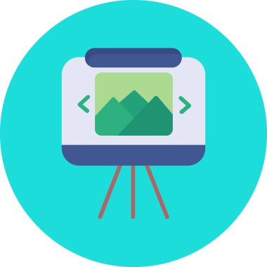 kamera simgesi vektör illüstrasyonu