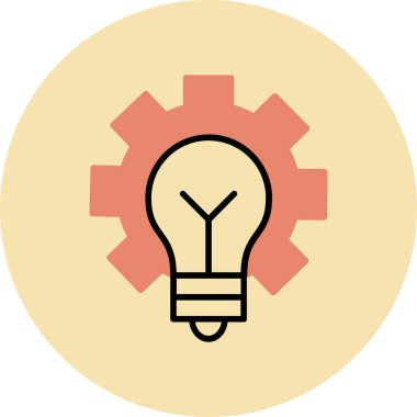 Ampul. Web simgesi basit illüstrasyon