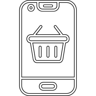 Alışveriş online simge tasarımı