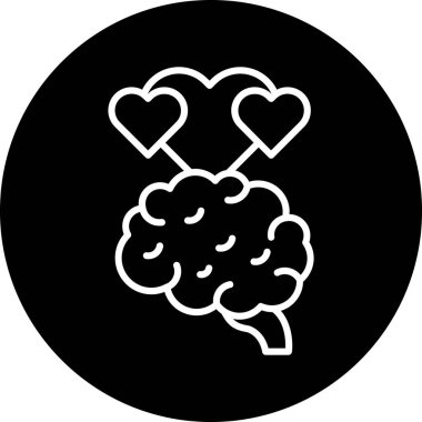 vektör beyin ağı simgesi