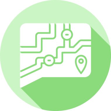 gps simge vektör illüstrasyonu