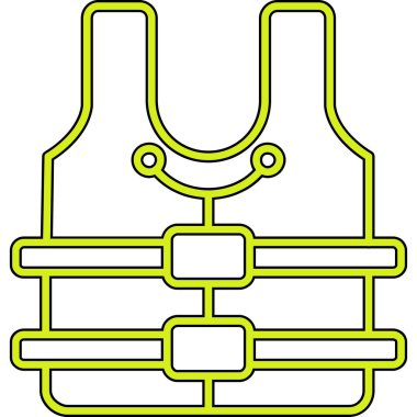 Sarı güvenlik yeleği ve kemeri
