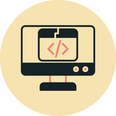 Bilgisayar simgesi. vektör illüstrasyonu