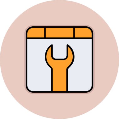 seo modern simgesinin vektör illüstrasyonu