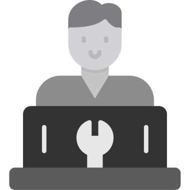 Modern ofis sandalyesinin vektör illüstrasyonu