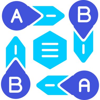 b b simgesinin vektör illüstrasyonu