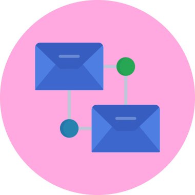 Zarf. Web simgesi basit illüstrasyon