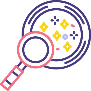 Büyüteç. Web simgesi basit illüstrasyon