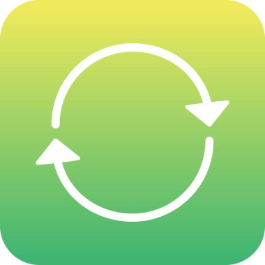 Eşsiz Geri Dönüşüm Vektörü Kabartma Simgesi