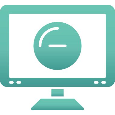 Bilgisayar simgesi. düz resimleme