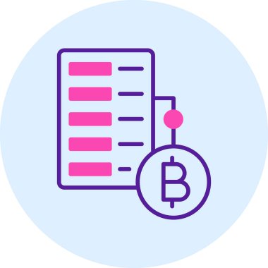 bitcoin. Web simgesi basit illüstrasyon