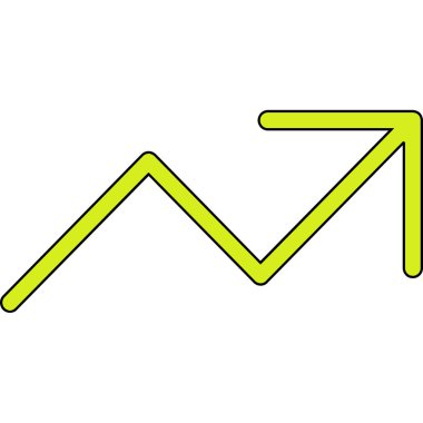 ok simgesi beyaz arkaplan vektör çiziminde izole edildi