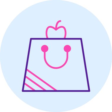 Alışveriş çantası. Basit tasarım