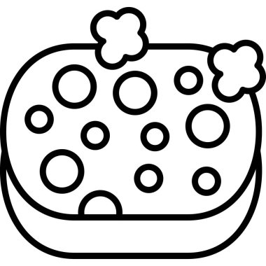 Yemek. Web simgesi basit illüstrasyon